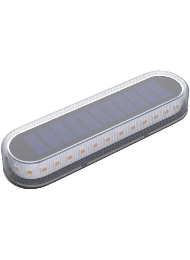Lacasa Lacasa Solar Deck Lights, 4 Pack 40LM Solar Powered Step Lights, LED Dock Lights Warm White 2700K Outdoor In-Ground Lights IP68 Waterproof Auto ON/Off for Garden Stairs Driveway Pathway Lighting  - Image 4