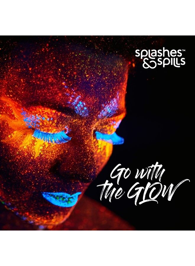 Splashes & Spills UV Face and Body Paint Sticks - Costume, Halloween and Club Makeup - Safe for all Skin Types - Easy On and Off - by Splashes & Spills (6 Pack) - Image 3