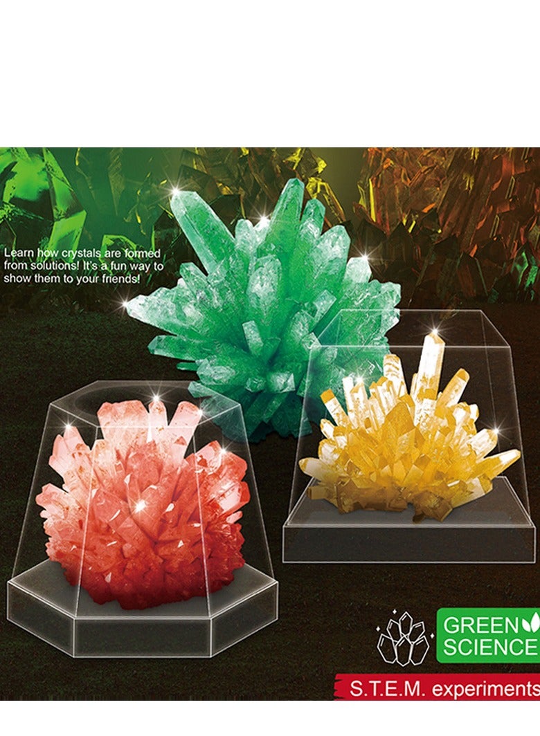 STEM Crystal Planting,Science and Physics home chemical lab Educational Game for kids and It is an educational game that helps focus, creativity,Children's DIY 8+ Years - Image 2