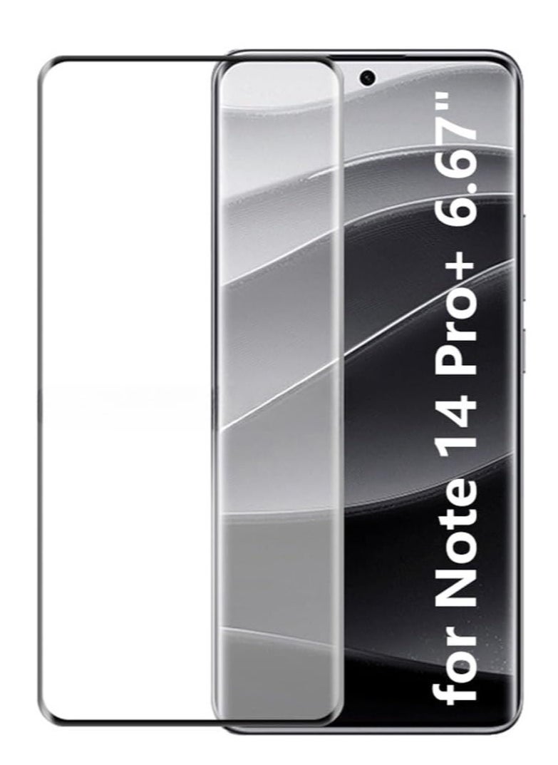 Raxoom Xiaomi Redmi Note 14 Pro+ 5G Screen Protector â€“ 2-Pack 9H Hardness Full HD Tempered Glass for 6.67-Inch Display â€“ Ultra-Clear, Anti-Scratch, Shatter Resistant, Bubble-Free Installation, Case Friendly, Smooth Touch, Oleophobic Coating for Fingerprint P - Image 1