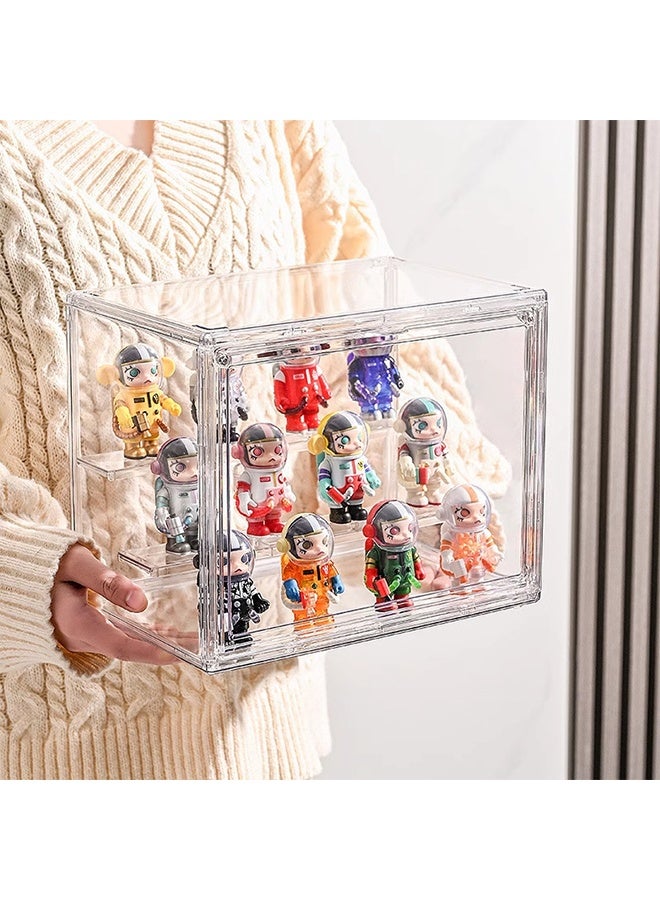 Multi-Functional Action Figure Display Case, Display Stand, Toy Showing Stand, Transparent Acrylic Display And Storage Stand, Storage Box For Skin Care Products And Accessories, show shelf, Desktop Display Box - Image 2