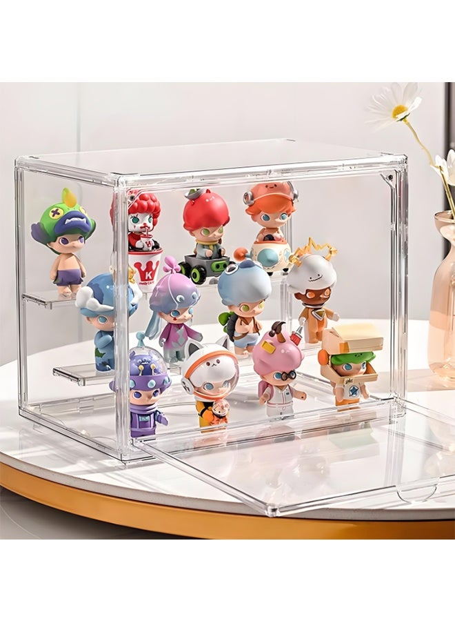 Multi-Functional Action Figure Display Case, Display Stand, Toy Showing Stand, Transparent Acrylic Display And Storage Stand, Storage Box For Skin Care Products And Accessories, show shelf, Desktop Display Box - Image 1