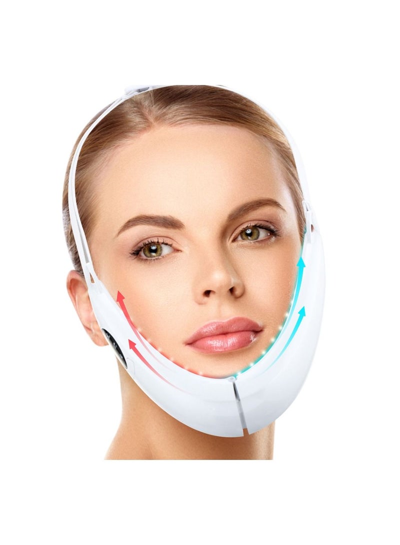 Generic EMS Facial Lifting Device LED Photon Therapy Face Slimming Vibration Massager Double Chin V Line Lift Belt Cellulite Jaw Device  - Image 3
