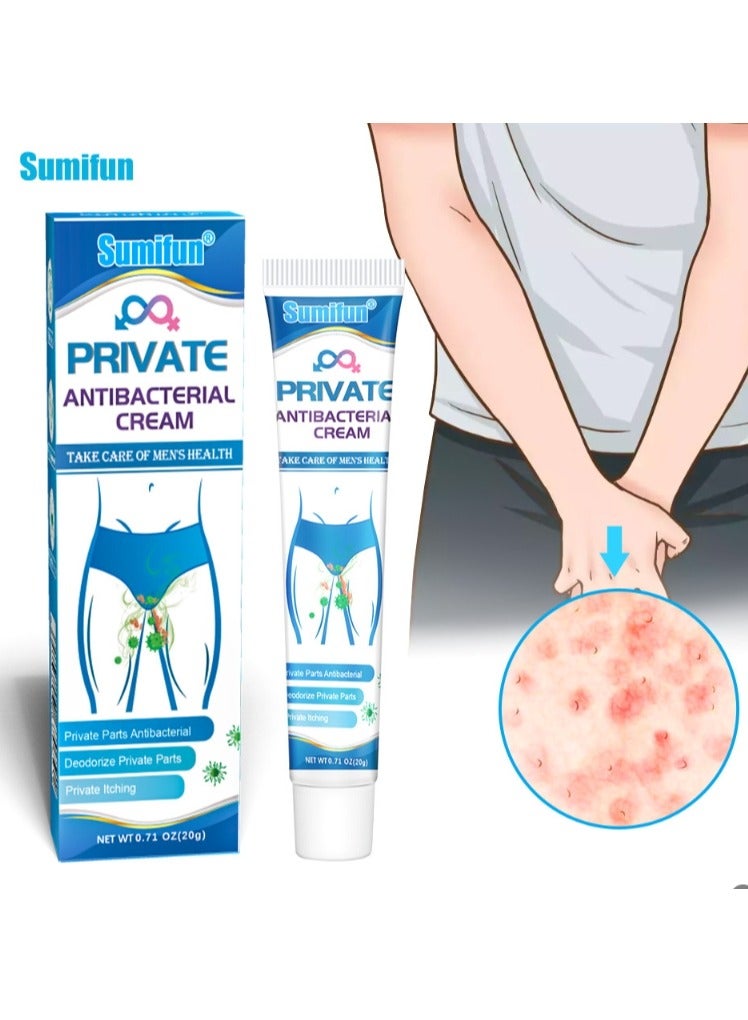 Sumifun Private Antibacterial Cream 20g, Topical Relief Skin Itching, Anti Inflammatory Dermatitis Bacteriostasis Ointment, Male Care Skin Cream - Image 1