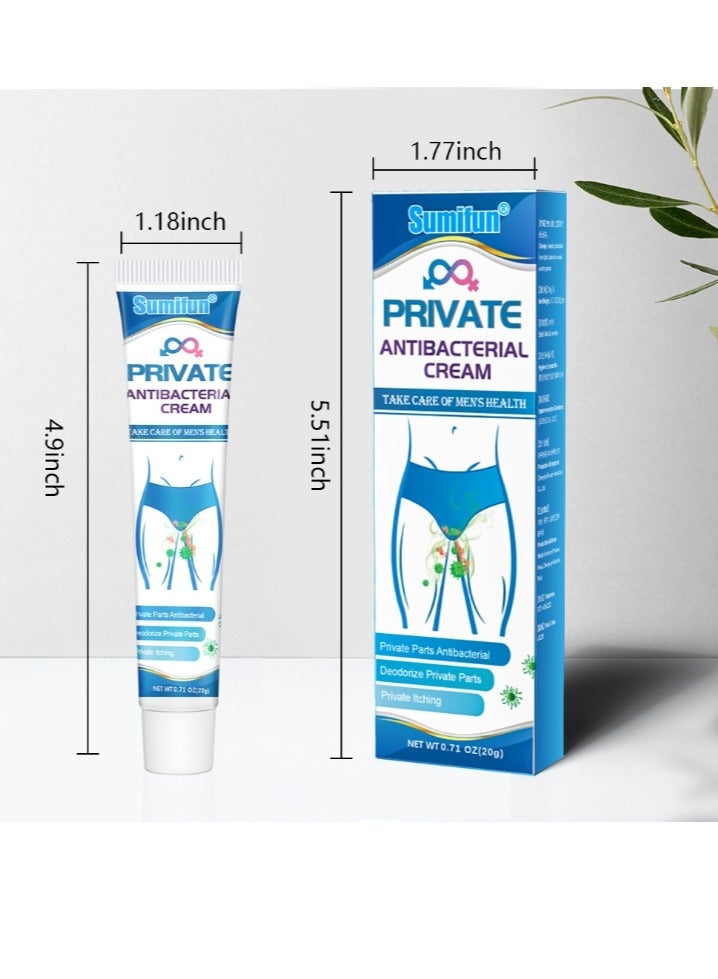 Sumifun Private Antibacterial Cream 20g, Topical Relief Skin Itching, Anti Inflammatory Dermatitis Bacteriostasis Ointment, Male Care Skin Cream - Image 2
