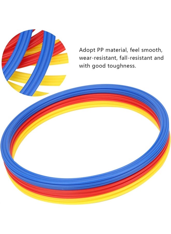 هومستر 12 قطعة كرة القدم سرعة المرونة 40 سم حلقات التدريب ، مع حقيبة حمل للممارسة ، ألعاب في الهواء الطلق - Image 4