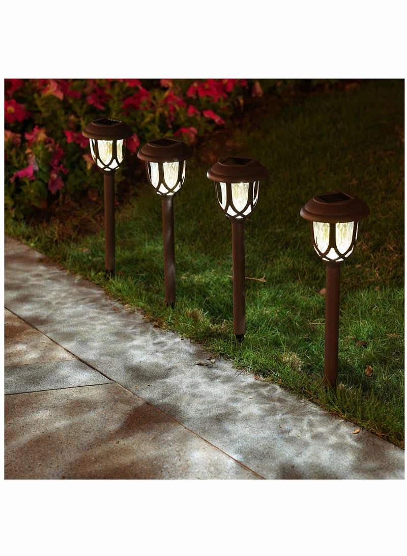 10 Pack Solar Lights Outdoor Decorative, Solar Pathway Lights Outdoor, Solar Powered Garden Yard Lights for Walkway Sidewalk Driveway - Image 4