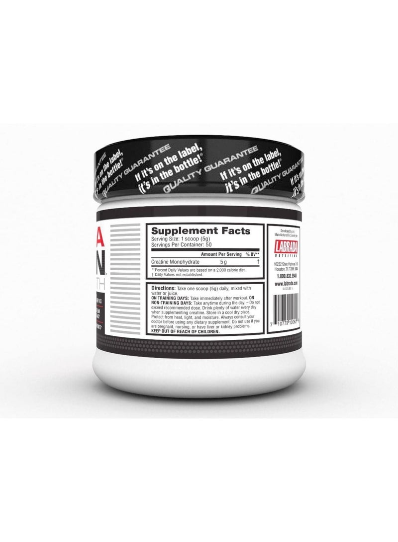 LABRADA Crealean 100% Pure Creatine Monohydrate 250g (50 Servings)  - Image 2