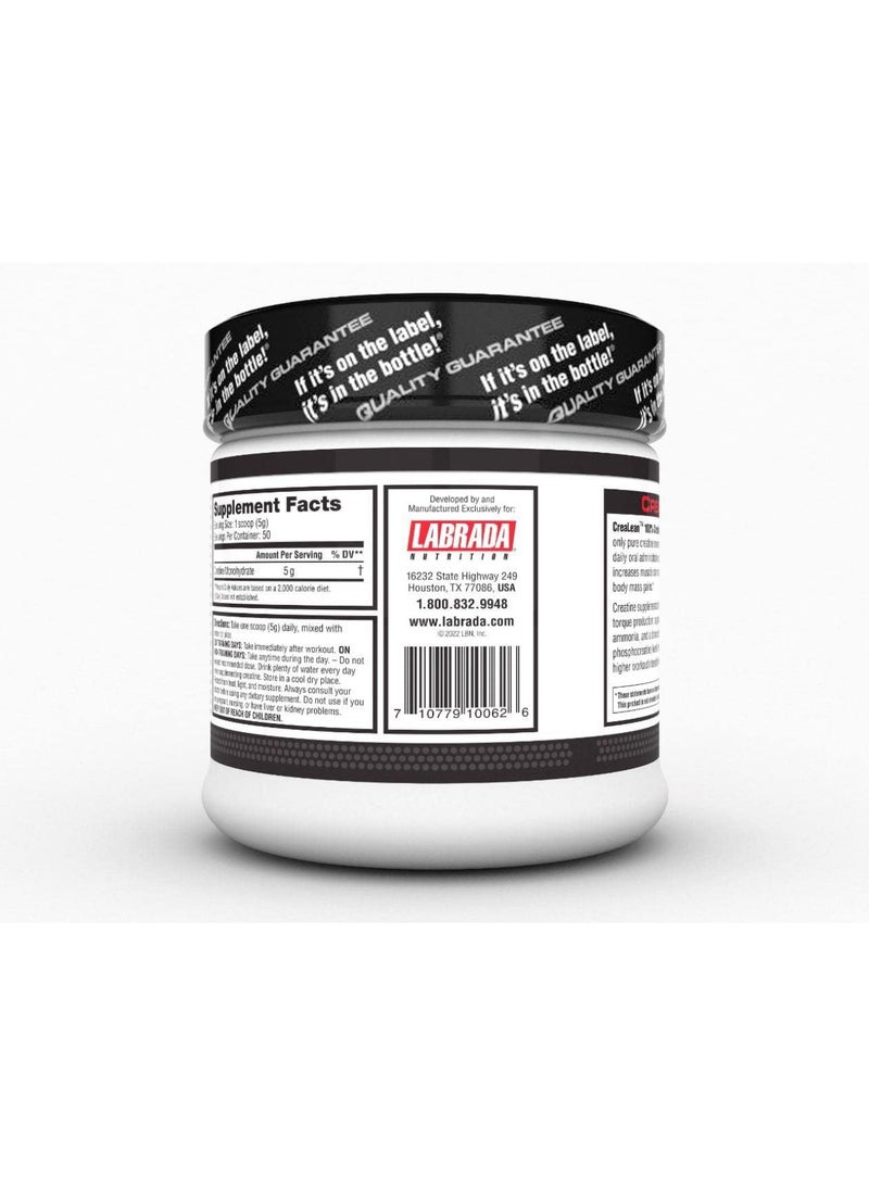 LABRADA Crealean 100% Pure Creatine Monohydrate 250g (50 Servings)  - Image 3