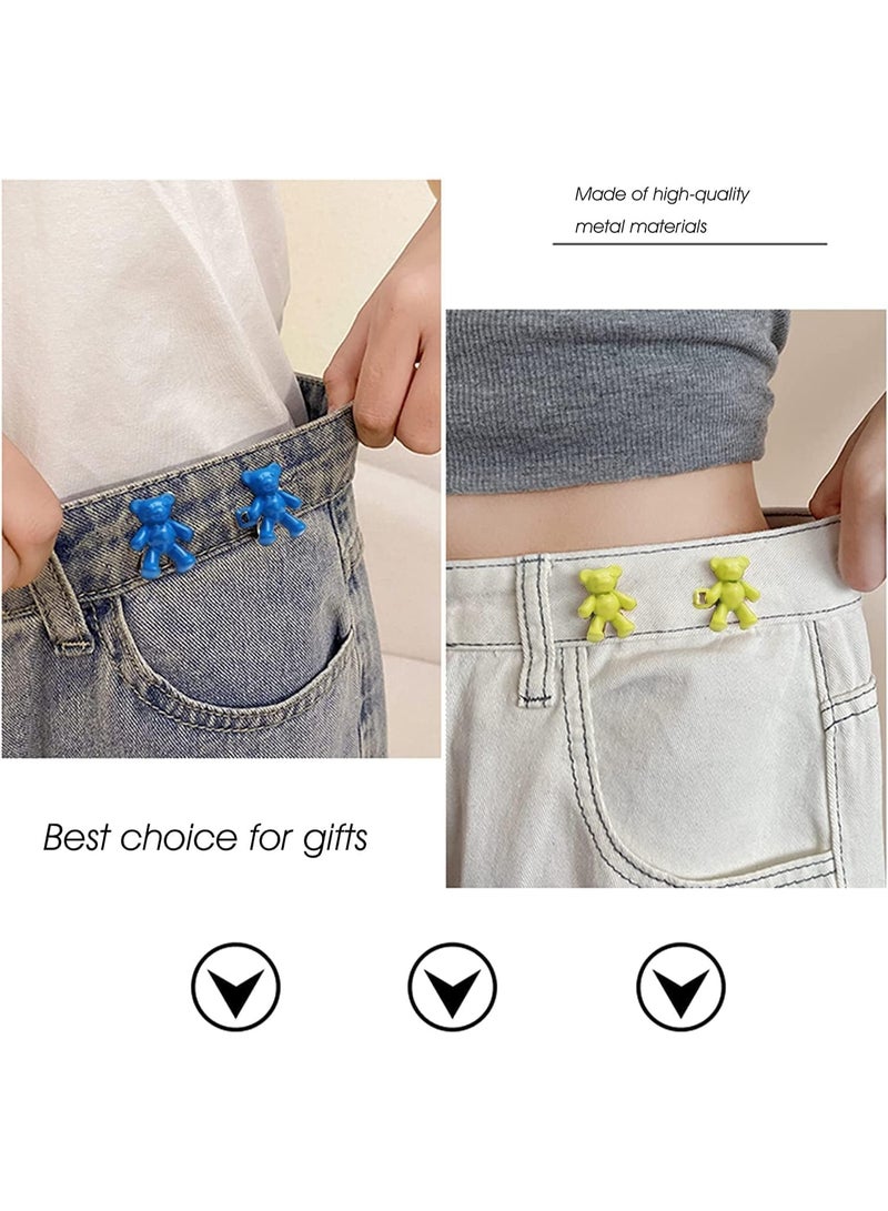 6 حزم من دبابيس أزرار الجينز، مشد خصر قابل للتعديل بدون خياطة، أزرار جينز قابلة للفصل لتصليح التنانير النسائية والسراويل والأزياء - Image 3