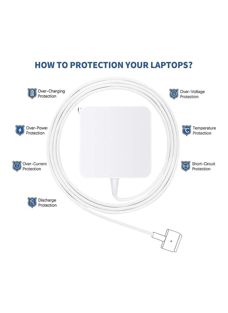 Generic - Replacement AC 85W T Tip Magnetic Connector Power Adapter For MacBook Pro  MacBook  White - Image 1