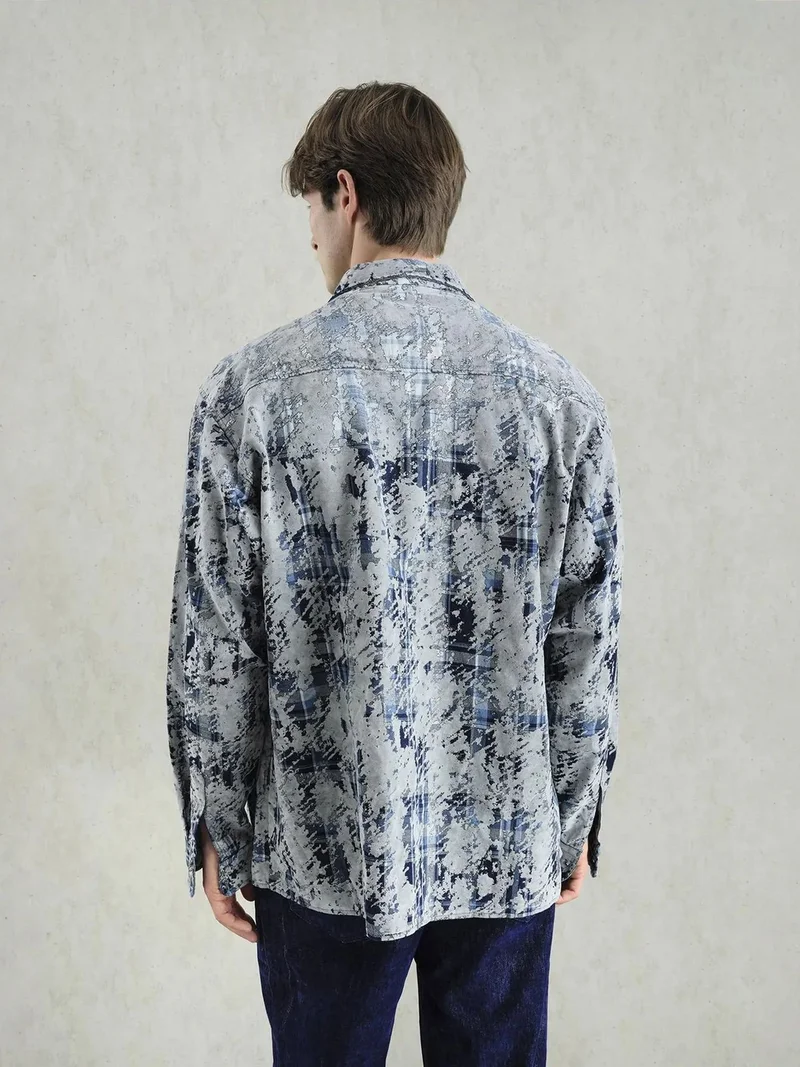 جيستو GIESTO Patterned Button-Up Shirt with Pocket