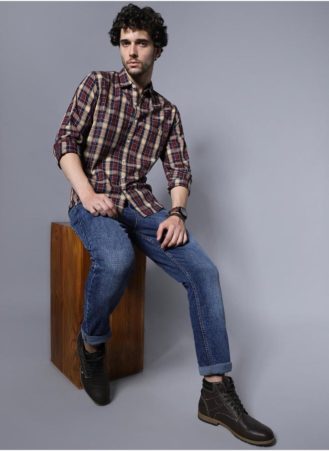 HIGH STAR - Men Maroon Shirts - Image 1