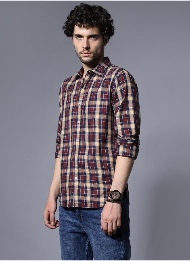 HIGH STAR - Men Maroon Shirts - Image 1