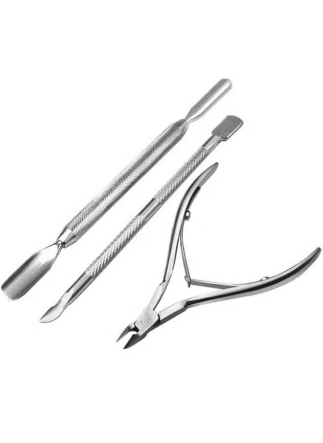 ORiTi Manicure And Pedicure Tools Cuticle Nippers Silver  - Image 1
