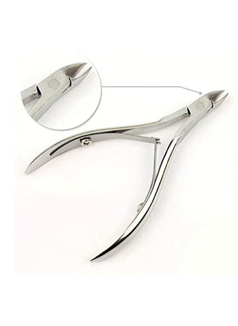 ORiTi Manicure And Pedicure Tools Cuticle Nippers Silver  - Image 3