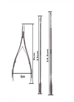 ORiTi Manicure And Pedicure Tools Cuticle Nippers Silver  - Image 4
