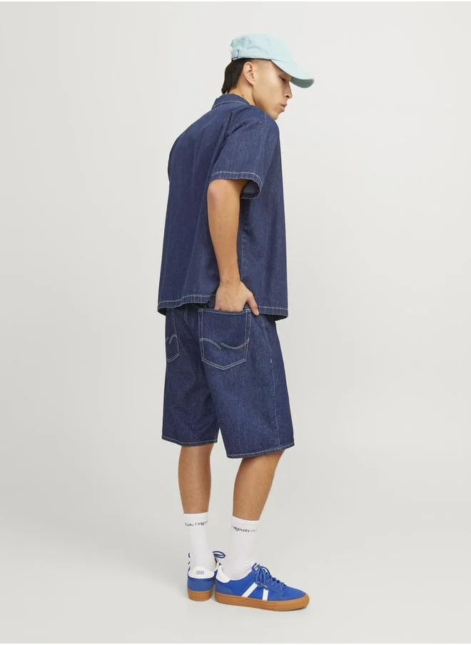 جاك اند جونز Original Denim Shorts with Pockets