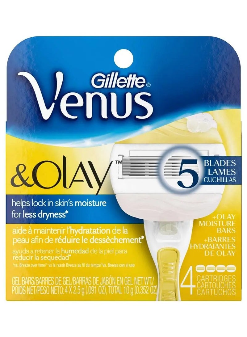 Gillette Venus & Olay Women's Razor Blade Refills 4's