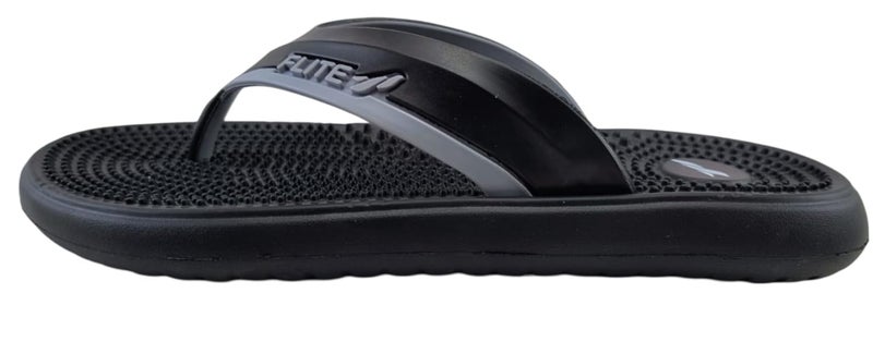 FLITE Men's Slides/Slipper/Sandals/Shoes/Daily Use Slipper (Black, 10) - Image 3