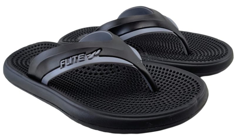 FLITE Men's Slides/Slipper/Sandals/Shoes/Daily Use Slipper (Black, 10) - Image 2