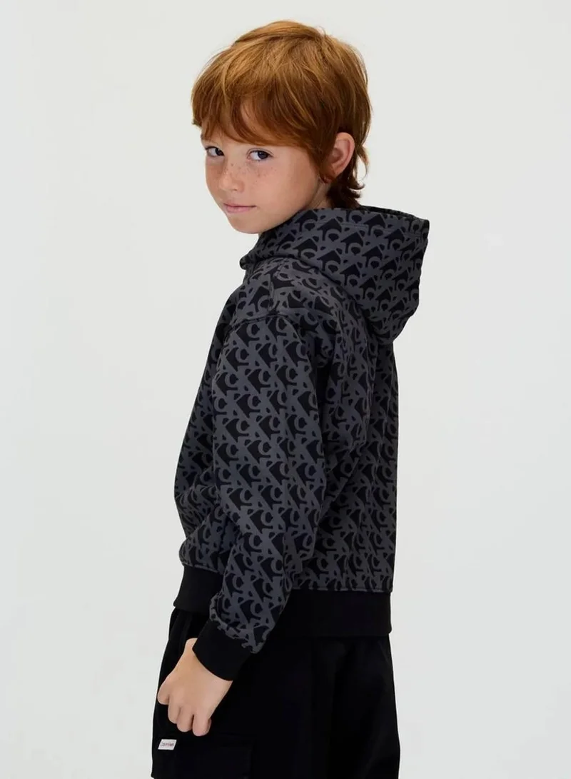 Calvin Klein Jeans Ck Black Logo Hoodie for Men | Best Price UAE