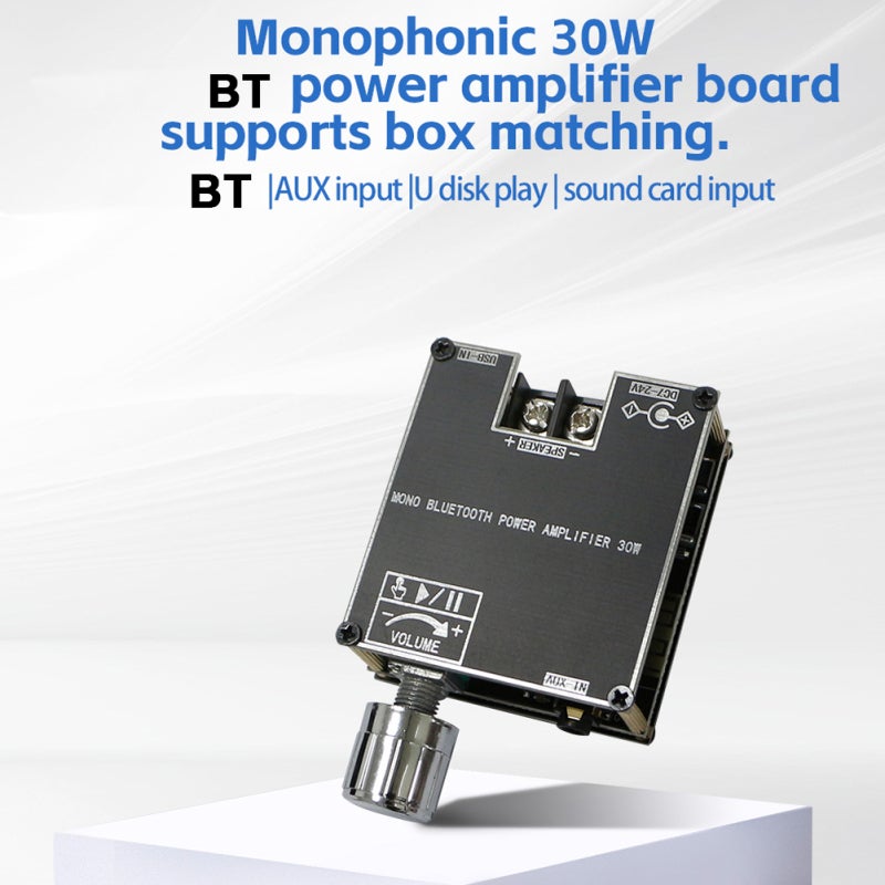 30W Mono Amplifier Board: Upgraded BT 5.3 Quick Connection - True Wireless Stereo Pairing High-Fidelity Sound for Portable Speakers DIY Home Projects - Image 4