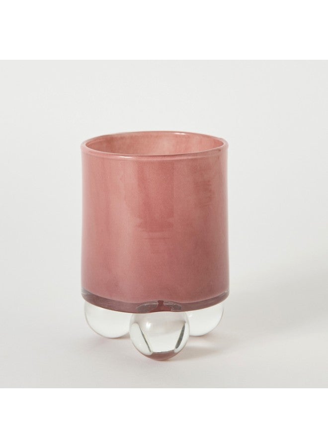 Home Box Auden Glass Candleholder with Glass Round Stand 10.5 x 13.9 x 10.5 cm  - Image 5