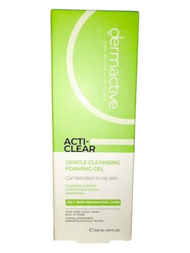 (Derm Active) Gentle Foaming Cleanser for Combination to Oily & Acne Prone Skin | Soap Free – Suitable for Sensitive Skin – 200ml I by Al Shabrawini Pharmacy - Image 1