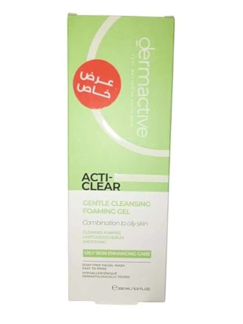 (Derm Active) Gentle Foaming Cleanser for Combination to Oily & Acne Prone Skin | Soap Free – Suitable for Sensitive Skin – 200ml I by Al Shabrawini Pharmacy - Image 5