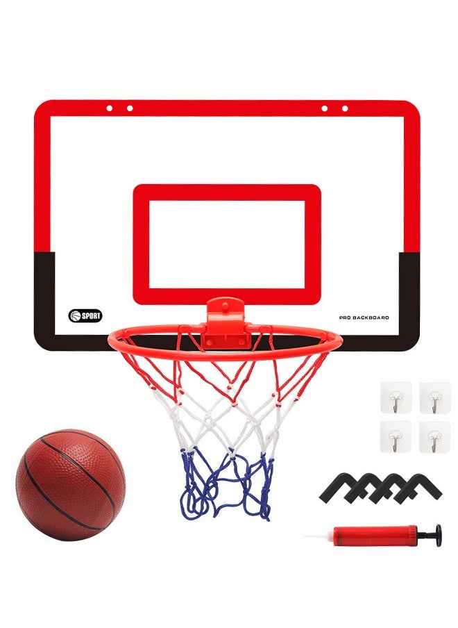 Golivn Indoor Mini Basketball Set for Kids Over The Door Basketball Hoop Office Basketball Hoop for Teens and Adults Mini Hoops Door Room Office Basketball Goal Indoor with 1 Balls.  - Image 1