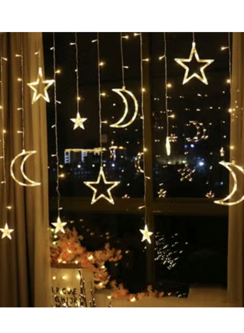 إضاءة زينة على شكل هلال ونجمة رمضانية 1123-303 - Image 1