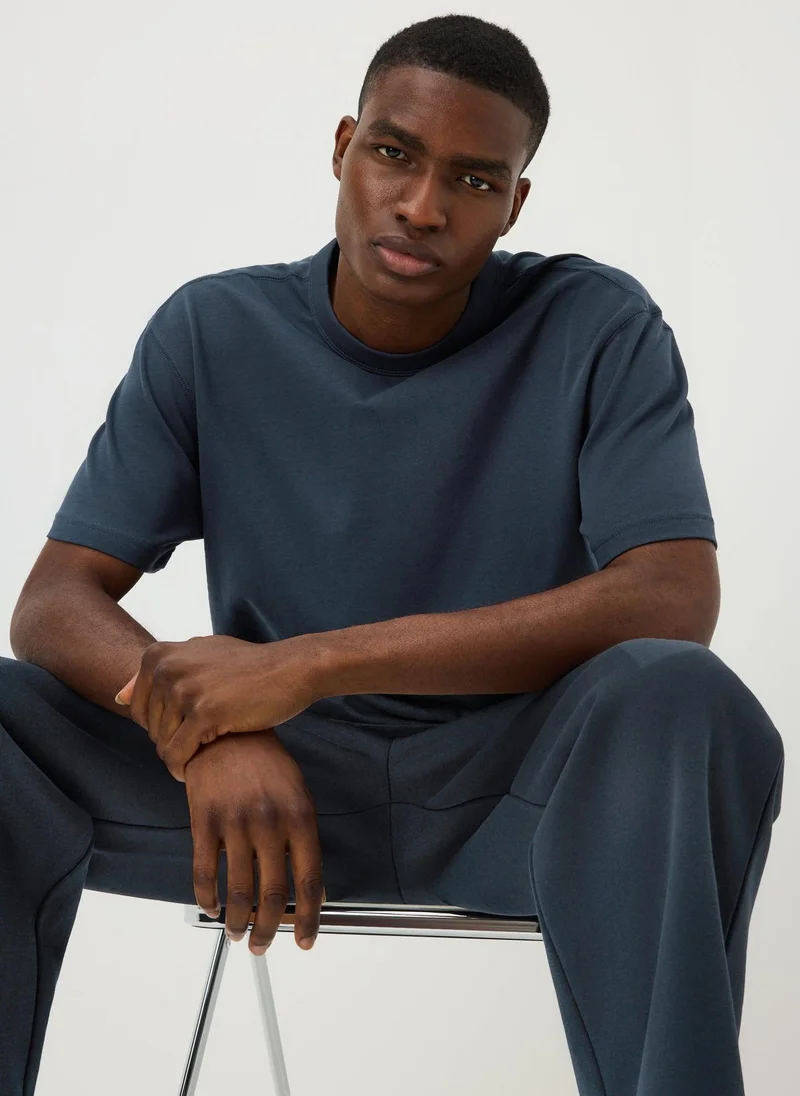 Matalan Navy Heavyweight T-Shirt