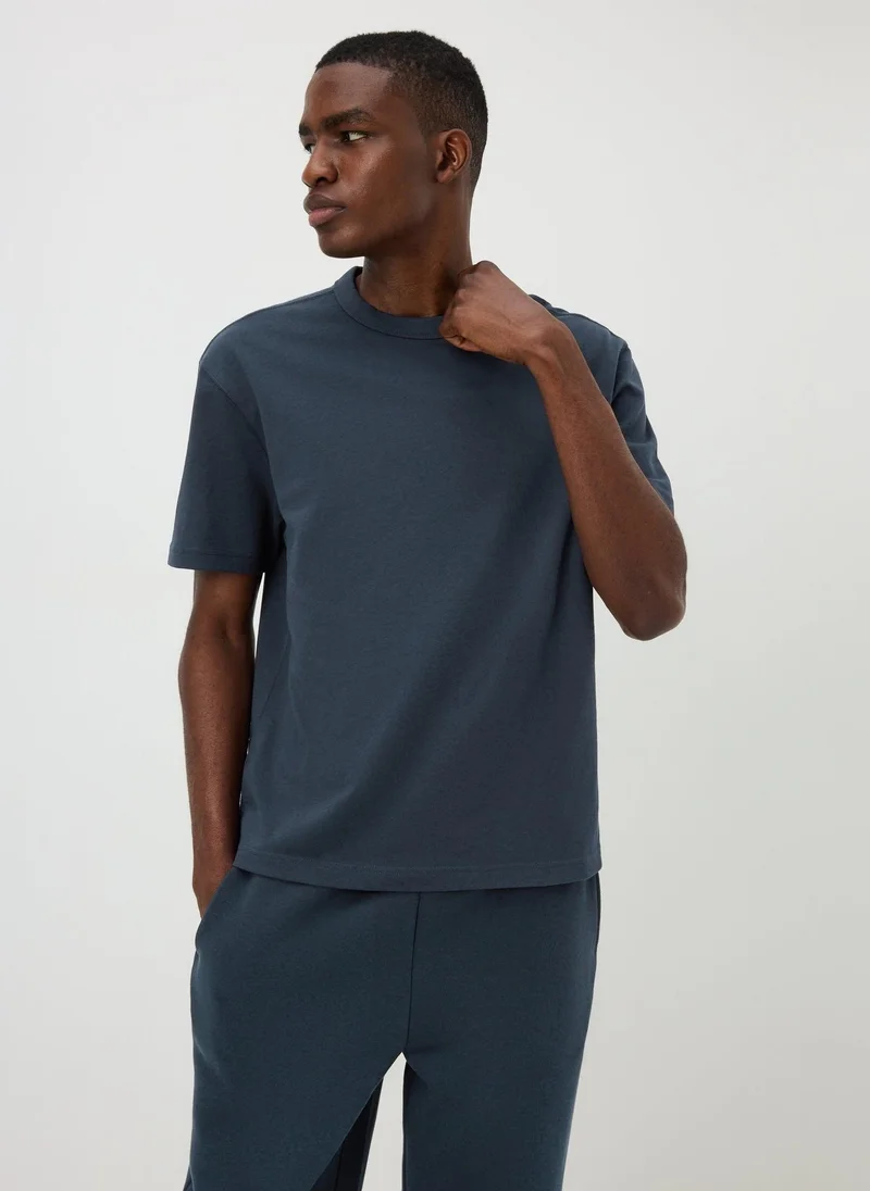 Matalan Navy Heavyweight T-Shirt
