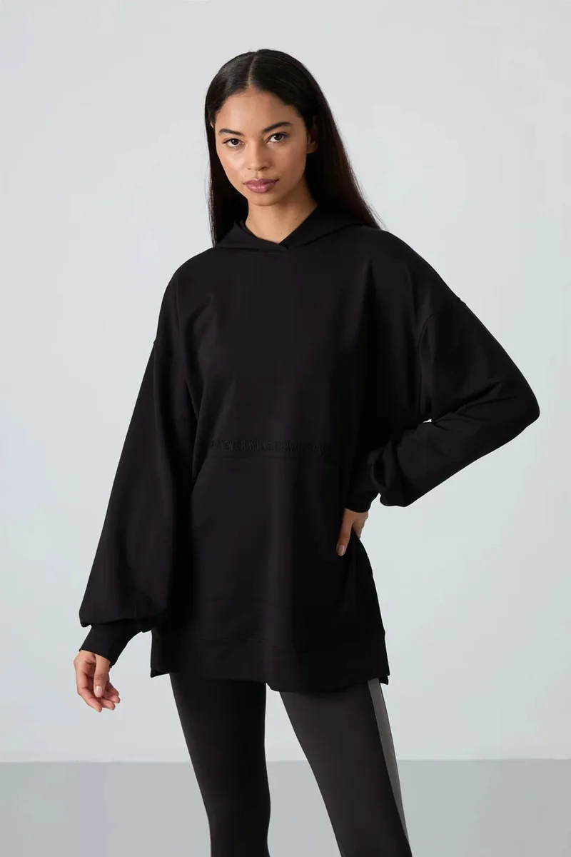 تومي لايف TOMMY Oversized Printed Hooded Sweatshirt