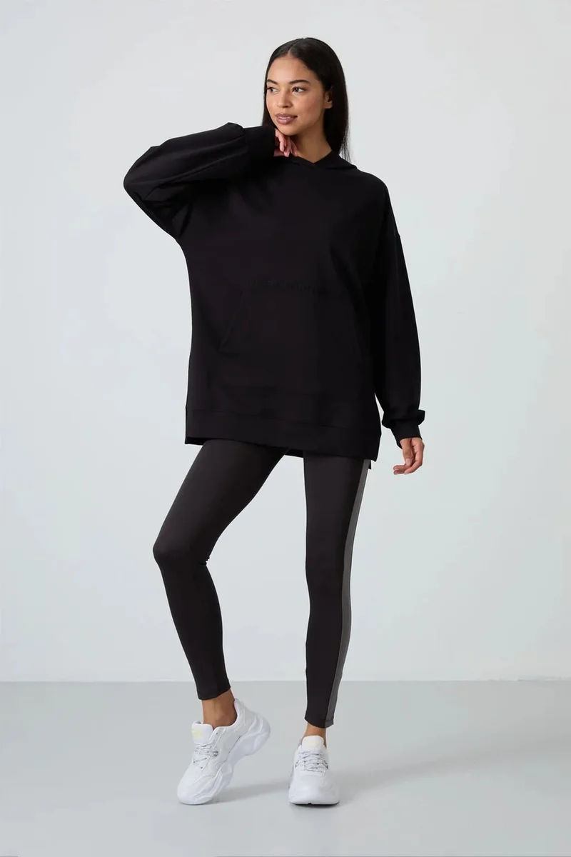 تومي لايف TOMMY Oversized Printed Hooded Sweatshirt