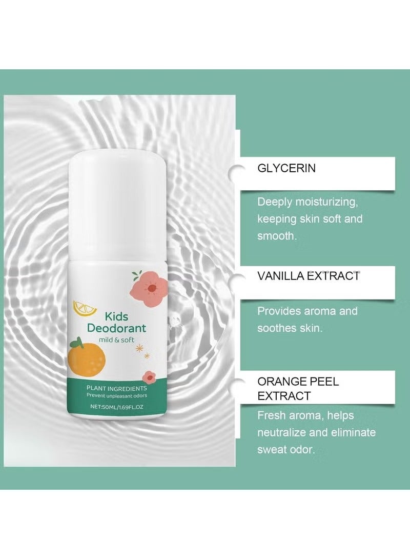 wiieey Deodorant for Kids & Teens, Aluminum Free, Alcohol-Free, Paraben Free, 24 Hr Odor Protection, Clean Fresh Scent, Kids & Tweens, Hypoallergenic Deodorant 50ml (white) - Image 5