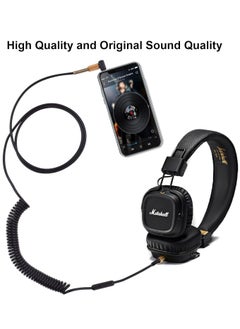 Generic كابل رئيسي 3 مع ميكروفون بديل لسماعات الرأس Marshall Major 2 Major 3 Major 4 Monitor II Mid ANC (قابس 3.5 مم، 4 أقدام ممتدة إلى 8.2 أقدام)  - Image 4