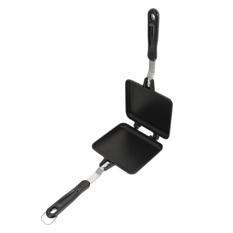 Detachable Non Stick Aluminum Frying Sandwich Baking Pan For Induction Cooktops Black - Image 2