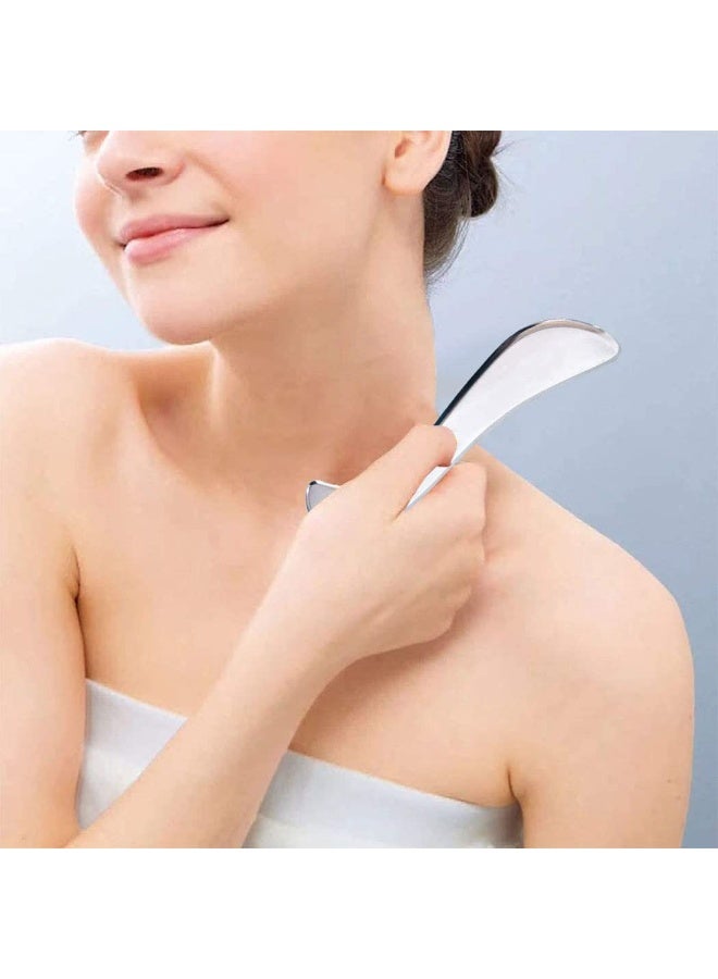 رحام أداة كشط العضلات Gua Sha المصنوعة من الفولاذ المقاوم للصدأ، النسيج الندبي، العلاج الطبيعي، تدليك Guasha، اللفافة، تدليك الأنسجة الرخوة - Image 5