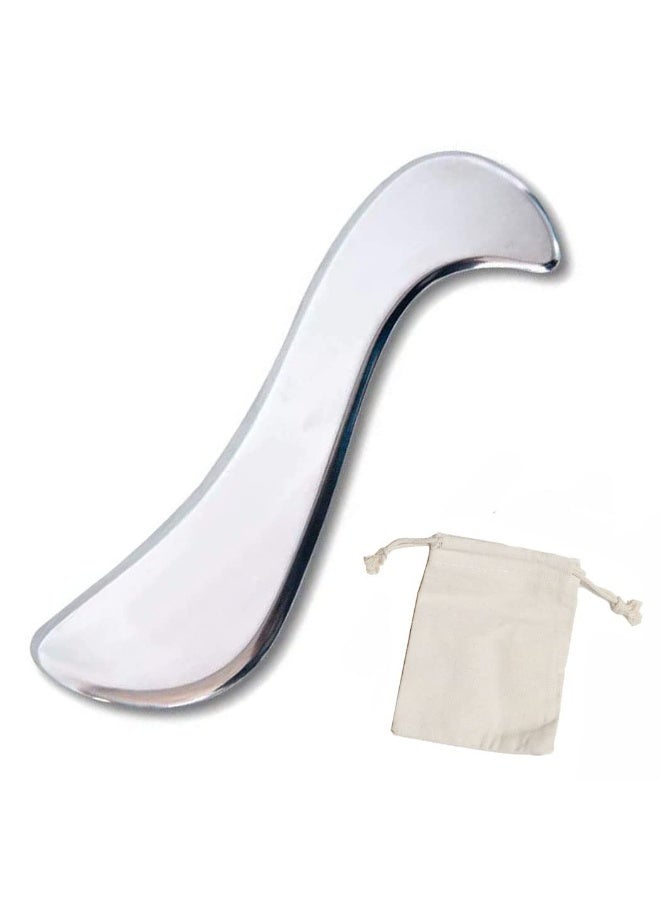 رحام أداة كشط العضلات Gua Sha المصنوعة من الفولاذ المقاوم للصدأ، النسيج الندبي، العلاج الطبيعي، تدليك Guasha، اللفافة، تدليك الأنسجة الرخوة - Image 1