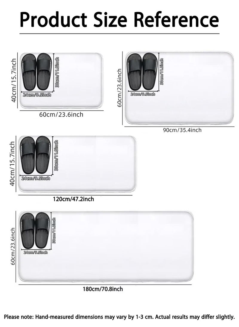 Allieuka Kitchen Mat, Non-Slip Waterproof Kitchen Mat for Home, Anti-Fatigue & Absorbent Floor Rug for Kitchen, Sink, Bathroom, Laundry, Easy to Clean, Odor-Free Durable Material for Families & Seniors - Image 2