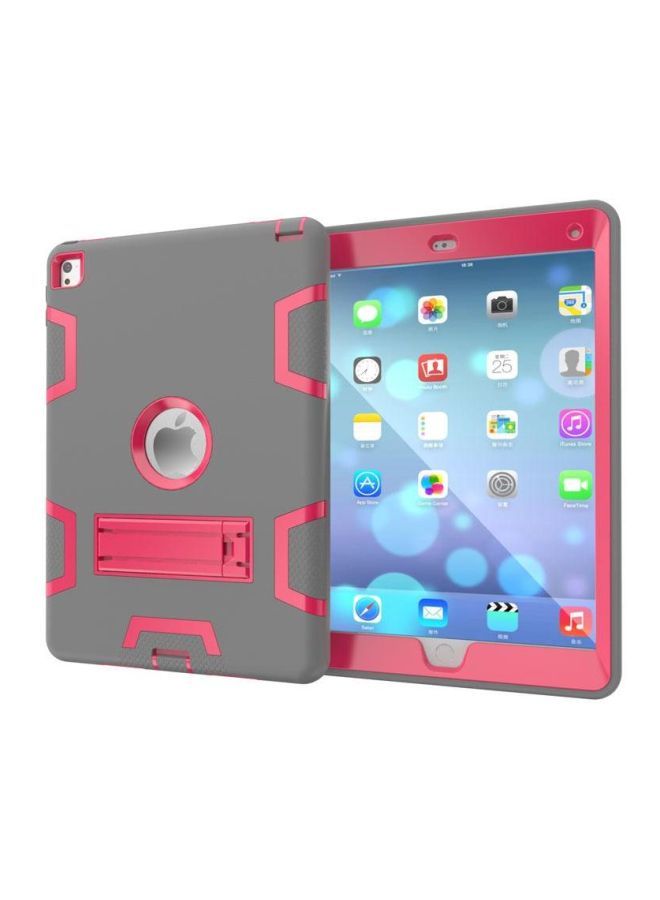 NIBEMINENT Defender Case Cover With Kickstand For Apple iPad Air 2/6 9.7-Inch Red/Grey  - Image 1
