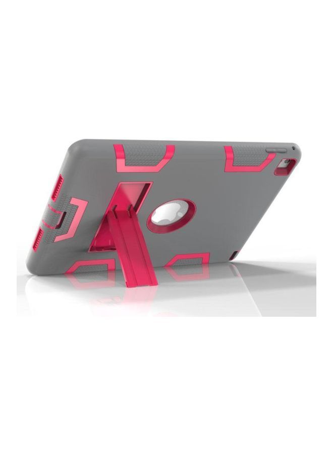 NIBEMINENT Defender Case Cover With Kickstand For Apple iPad Air 2/6 9.7-Inch Red/Grey  - Image 3