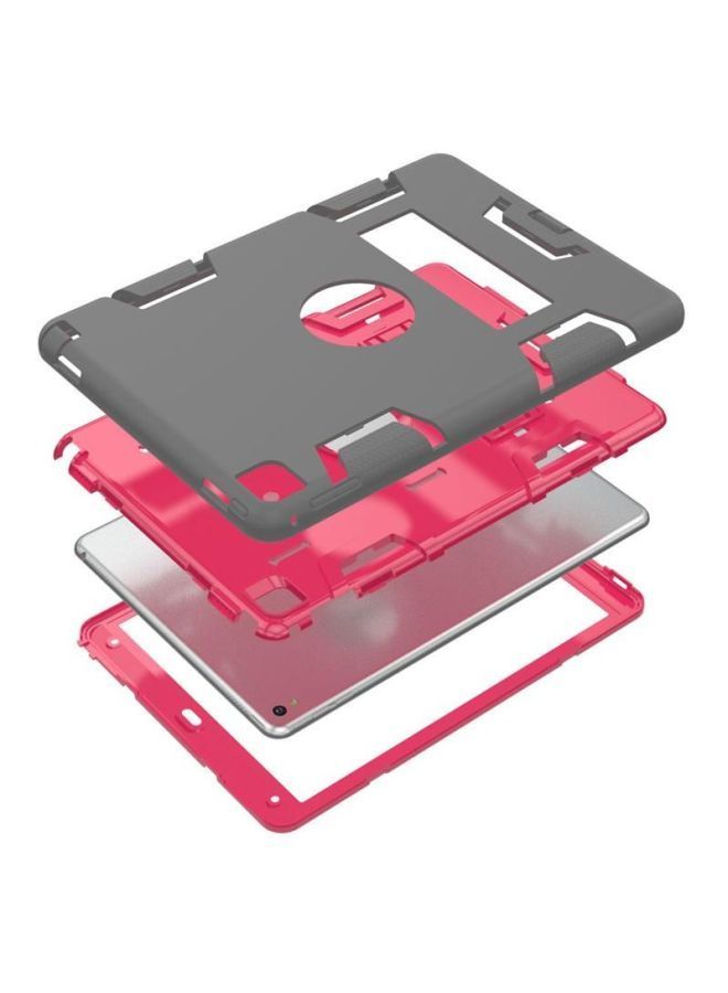 NIBEMINENT Defender Case Cover With Kickstand For Apple iPad Air 2/6 9.7-Inch Red/Grey  - Image 4