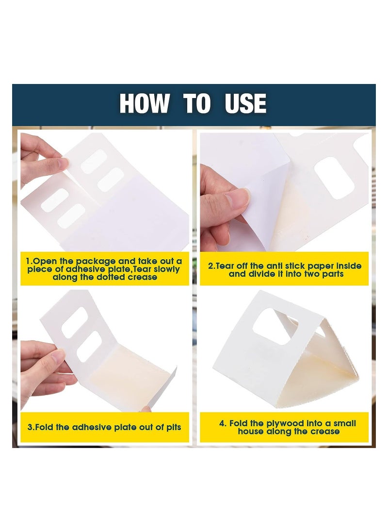 Generic - Effective Spider and Insect Glue Traps 18 Pack, Adhesive Roach and Cricket Sticky Boards for Home and Garage, Safe for Pets - Image 1