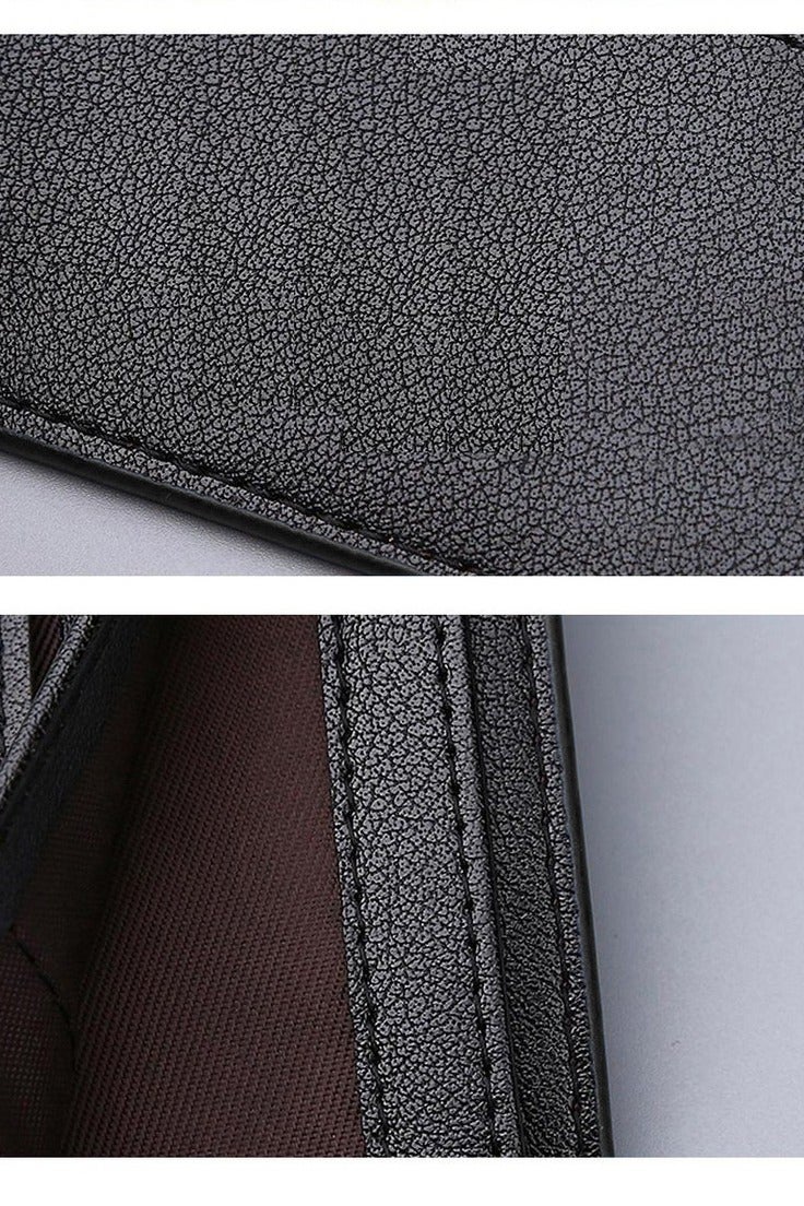 Curewe Kerien Wallet for Mens, Slim Bifold Pocket Wallet with ID Window ,Black 11.5 x 9.5 x 1cm - Image 4