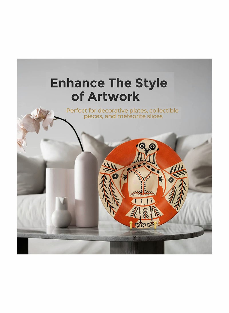 رف عرض كتب من الحديد الفني 2 قطعة حاملة أطباق صور حامل صور لإطارات الصور للزفاف المنزل المتجر - Image 3