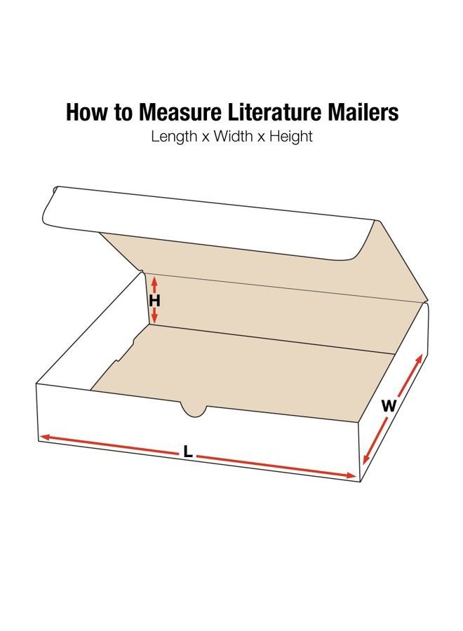 BOX USA ML1292R Literature Mailers, 12" x 9" x 2", White (Pack of 50) - Image 2