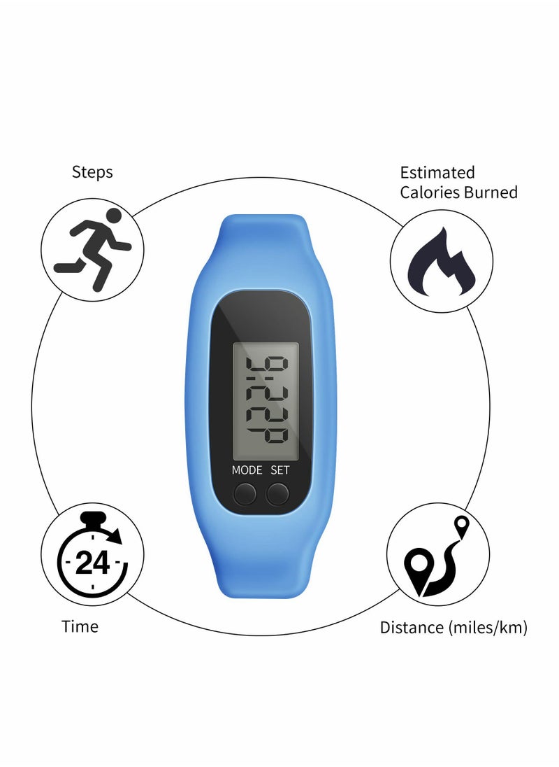 Excefore - Fitness Tracker Watch ,Simply Operation Walking Running Pedometer with Calorie Burning and Steps Counting Easy use Step Tracker - Image 1